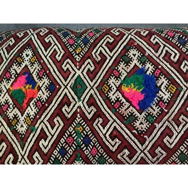 Bohemian Moroccan Kilim Pillow For Sale In New York - Image 6 of 7