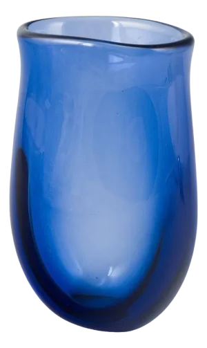 Blue Art Glass Vase by Per Lütken for Holmegaard, 1960s