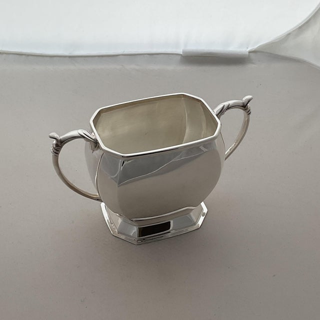 Metal 1980s Quality Silver Plated Sugar Bowl, Plain For Sale - Image 7 of 17