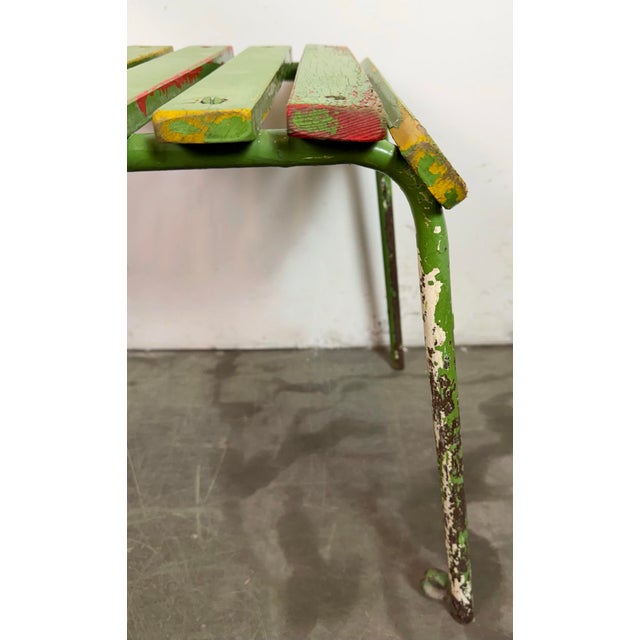 Green Vintage Industrial Green Chair, 1960s For Sale - Image 8 of 18