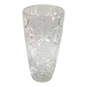 1980s Superior Large Cut Crystal Vase