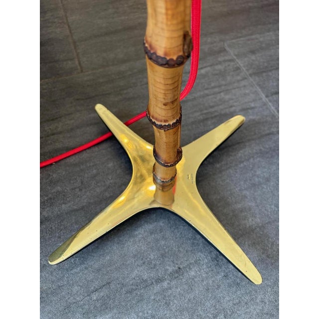 Tilting Floor Lamp by Carl Auböck for Werkstätte, Vienna, 1950s For Sale - Image 6 of 7