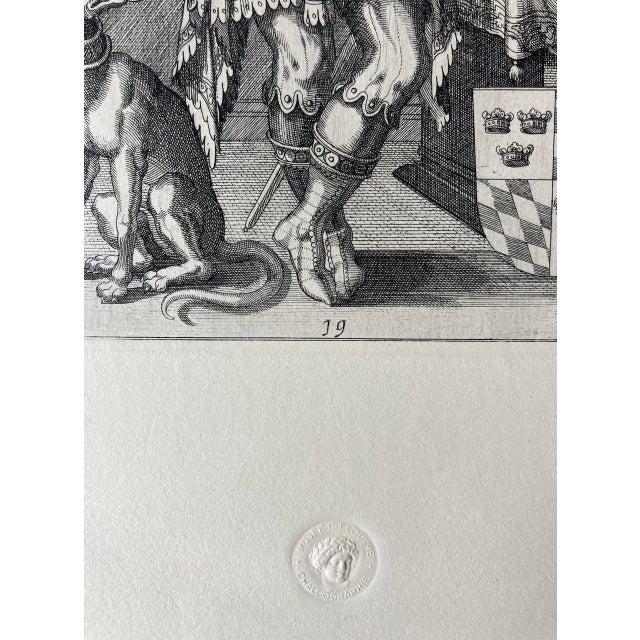 Late 20th Century Louvre Museum Etching For Sale - Image 4 of 7