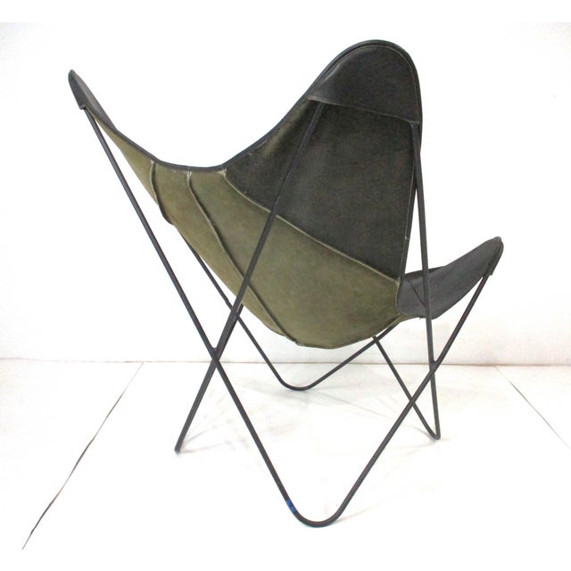 Mid 20th Century Leather Butterfly Sling Chair by Hardoy - Jorge Ferrari Knoll (A) For Sale - Image 5 of 13
