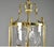 French Louis XVI Style Triple Light Hall Lantern in Bronze, 1930s For Sale - Image 4 of 14