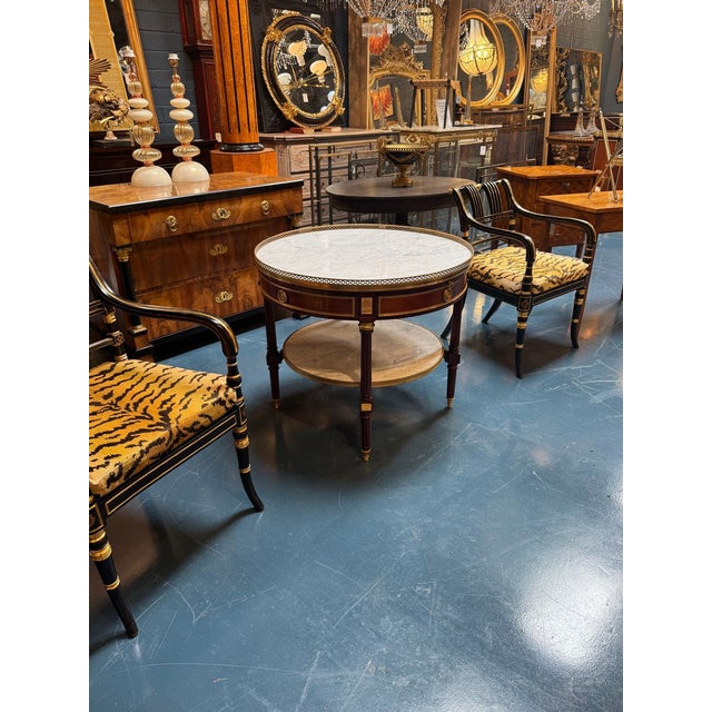 Wood French Louis XVI Mahogany Center Table For Sale - Image 7 of 8