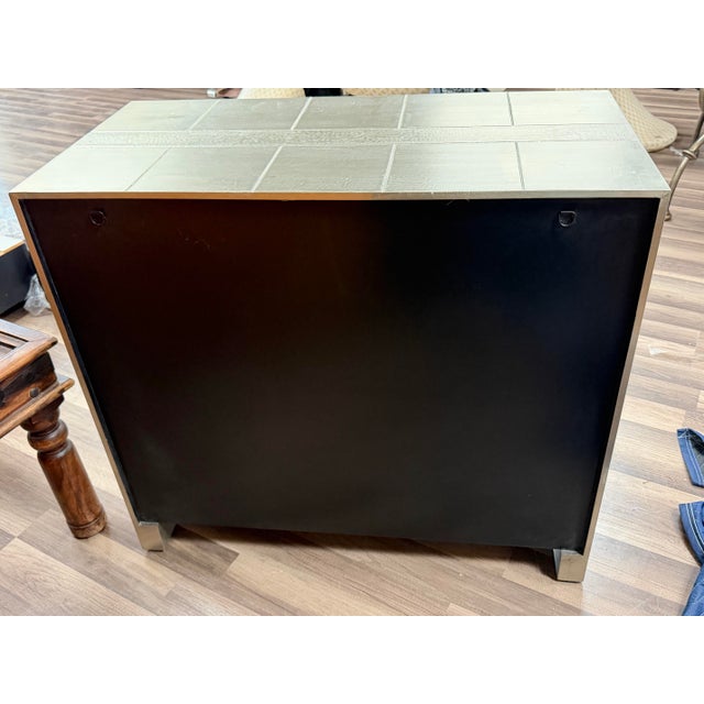 2010s Jonathan Adler Talitha Cabinet in Nickel For Sale - Image 5 of 11