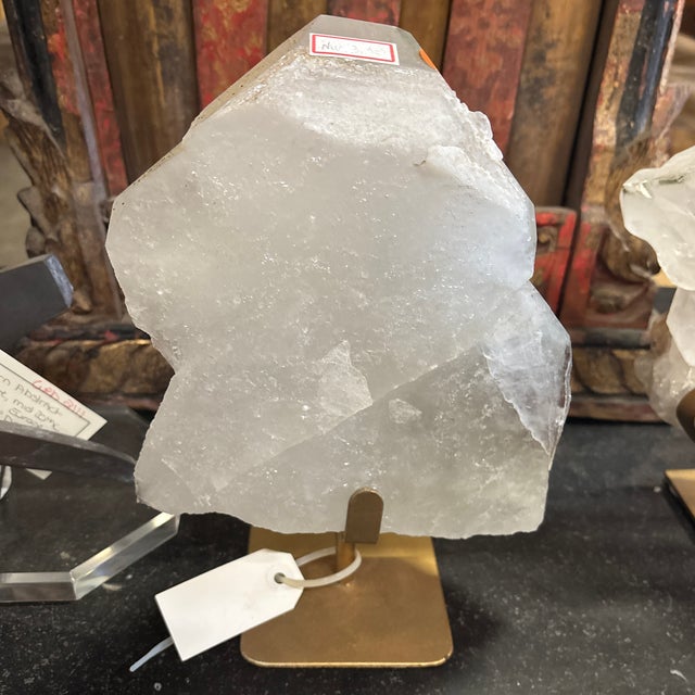 15th Century & Earlier A Quartz Crystal on Golden Stand - A For Sale - Image 5 of 11