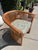 Brown Vintage Curved Slat Teak Wood Lounge Chair For Sale - Image 8 of 11
