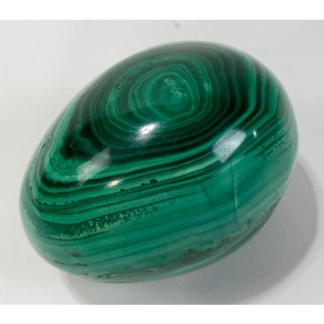 Vintage Genuine Malachite Egg Paper Weight For Sale In Kansas City - Image 6 of 6
