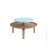 Set of 2, Secreto 60 coffee tables, Azure “Cypre” by Colé Italia Dimensions: H.32; base plate ø 60 top ø 45 cm Materials:...