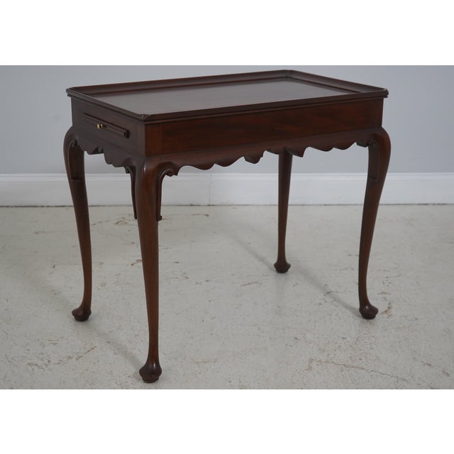 Age C.1989 Details Finish Number 29 Model 5416 Mahogany Fine Carved Details High Quality Construction Queen Anne Legs Pad...