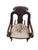 A striking antique American Classical style rocking chair featuring a sculptural carved wood frame, large scrolling arms,...