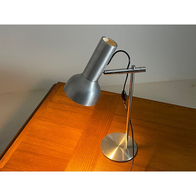 Gray Metal Desk Lamp, 1970s For Sale - Image 8 of 15