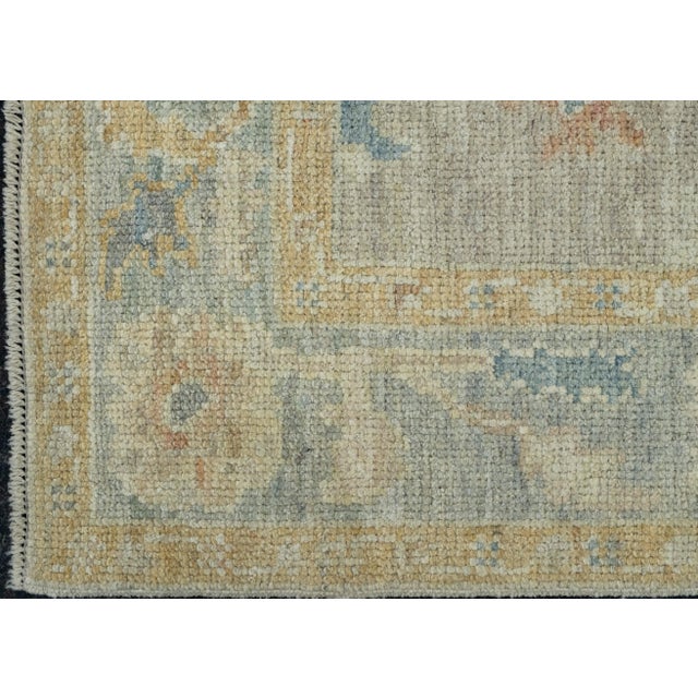 Turkish Oushak Runner Rug 2'11" x 6'7" #17541 For Sale In Houston - Image 6 of 8