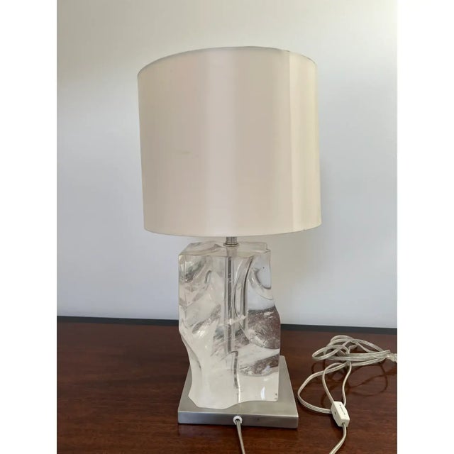 2010s Jacques Garcia for Baker Furniture Polished Quartz Table Lamp For Sale - Image 5 of 7