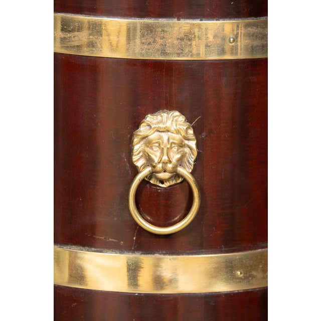 Early 20th Century Regency Style Mahogany and Brass Bound Umbrella Stand For Sale - Image 5 of 6