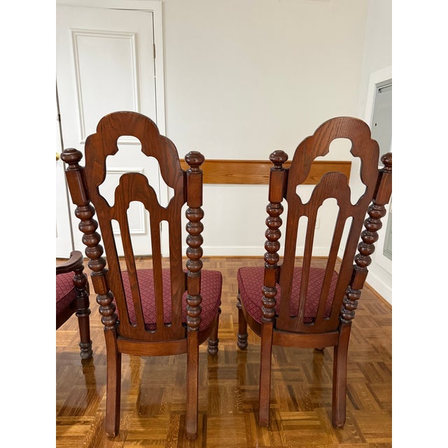 French Renaissance Style Oak Dining Chairs, (circa 1880-1900). For Sale In Houston - Image 6 of 17