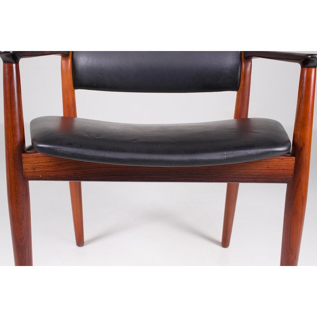 Black Model 62A Armchair by Arne Vodder for Sibast, 1960s For Sale - Image 8 of 9