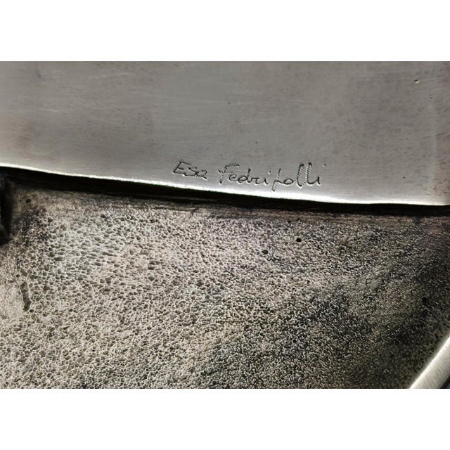 Vintage Bronze Vase and Empty Pockets Set by Esa Ferdigolli, Italy, 1980s, Set of 2 For Sale - Image 6 of 11