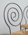 Mid-Century Modern Mid 20th Century Spiral Iron and Wicker Chairs in the Style of Luigi Serafini, Set of 4 For Sale - Image 3 of 6