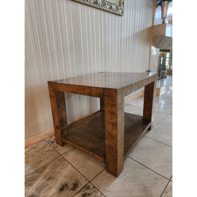 1970s Olivewood Burl Side Table Milo Baughman for Lane Altavista For Sale - Image 10 of 18