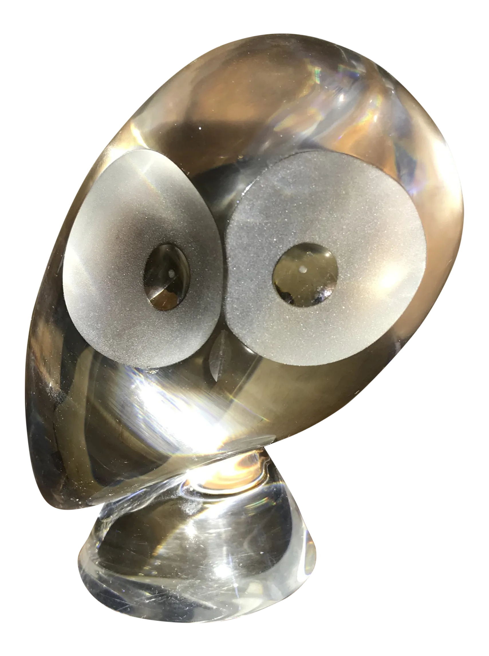 Steuben Glass Owl Figurine | Chairish