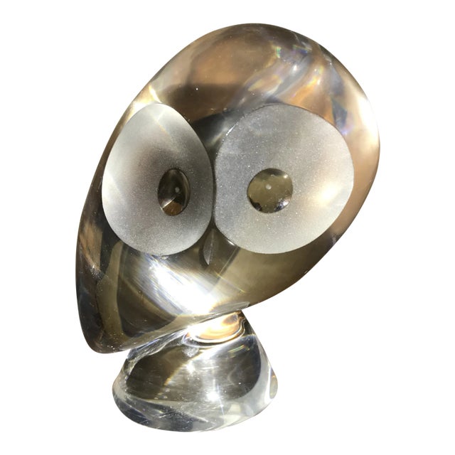 Steuben Glass Owl Figurine For Sale