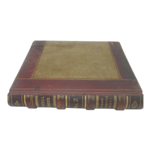 Antique Extra Large Leather General Bank Ledger Farmville Nc 1909