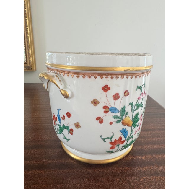 French 20th Century Porcelain De Paris Tiffany Cachepot For Sale - Image 3 of 12