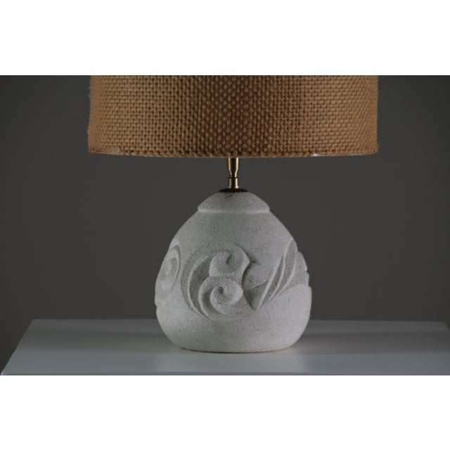 1960s Table Lamp in Reconstituted Stone, 1960s For Sale - Image 5 of 11