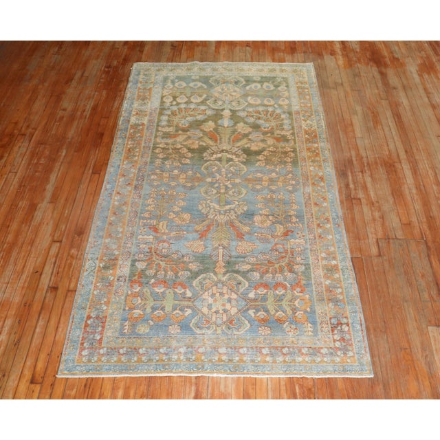 An early 20th Century Persian Lilihan Small Gallery Size Rug