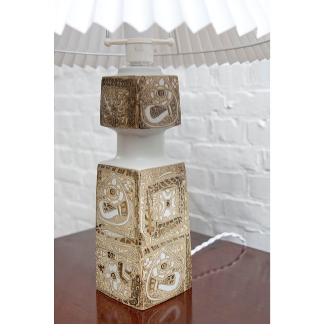 Beige Danish Porcelain Baca Table Lamps by Nils Thorsson for Royal Copenhagen, 1960s, Set of 2 For Sale - Image 8 of 18
