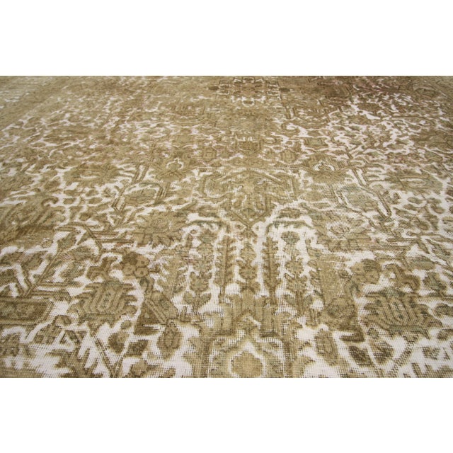 Distressed Vintage Turkish Rug With Earth-Tone Colors - 08'00 X 11'03 For Sale - Image 4 of 7