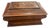 19th Century French Traditional Walnut Tea Caddy With Mirror Lid & Divided Interior For Sale