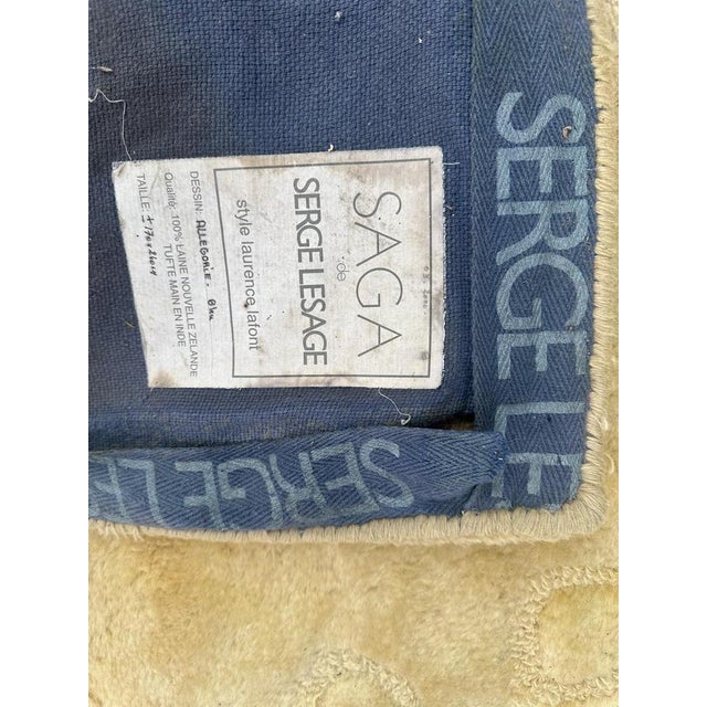 French Modern Serge Lesage Hand Tufted Rug, 1970s For Sale - Image 14 of 15
