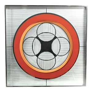 1970s Greg Copeland Op Art Mirror Style #1034