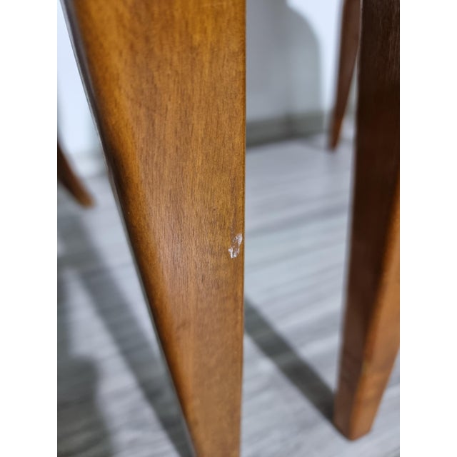 Art Deco Style Dining Chairs attributed to Jindrich Halabala, 1940s, Set of 4 For Sale - Image 17 of 18