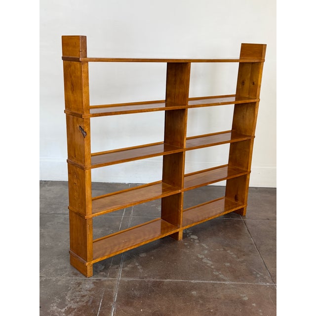 Vintage 1950's Solid Wood Bookshelf For Sale - Image 10 of 10