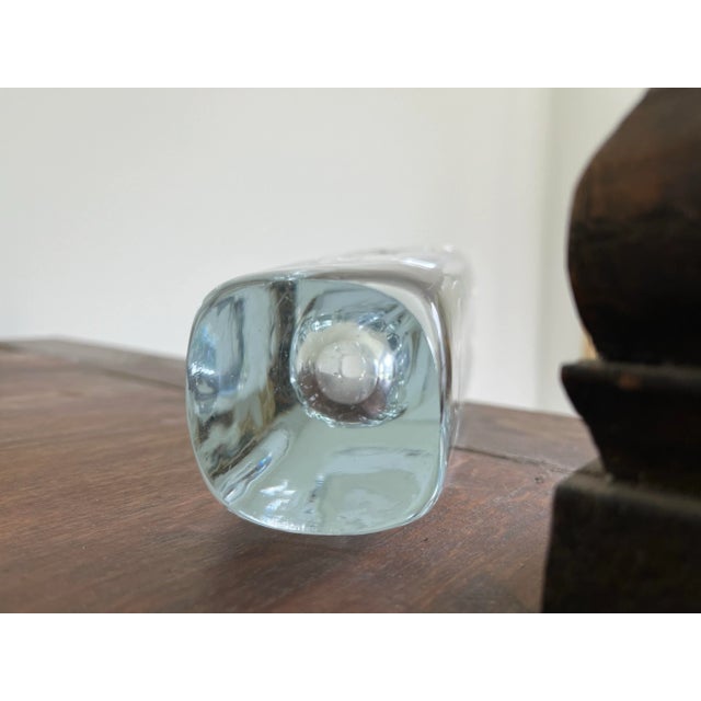 1960s Strombergshyttan Etched Hummingbird Glass Vase-Sweden For Sale In Houston - Image 6 of 10