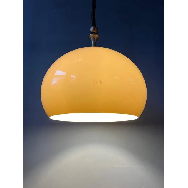 Mid-Century Space Age Acrylic Glass Mushroom Pendant Lamp from Dijkstra For Sale - Image 4 of 11