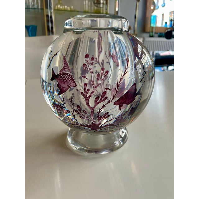 Graal Glass Vase by Edward Hald for Orrefors, Sweden, 1950s For Sale - Image 13 of 13