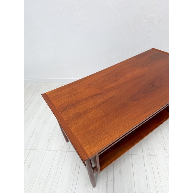 Mid-Century Danish Teak Writing Desk by Arne Vodder for H. P. Hansen, 1960s For Sale - Image 10 of 17
