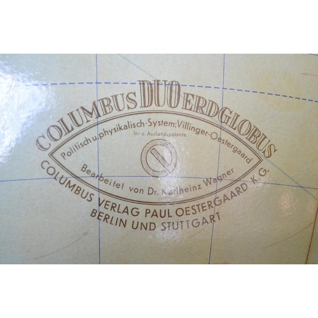 Illuminated Standing Globe from Columbus Verlag, 1950s For Sale - Image 15 of 18