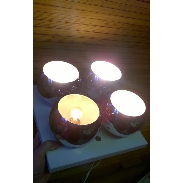 White Wall Light by Angelo Lelii for Arredoluce, 1970s For Sale - Image 9 of 10