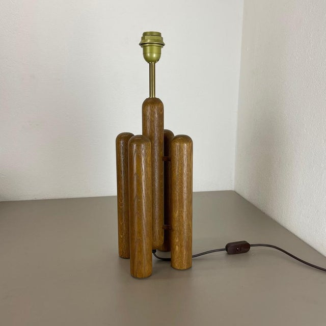 Organic Sculptural Wooden Rocket Table Light from Temde, Germany, 1970s For Sale - Image 3 of 18