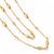 Vintage 18k Yellow Gold Long Geometric Puffed Pebble Station Link Chain Necklace For Sale - Image 4 of 8