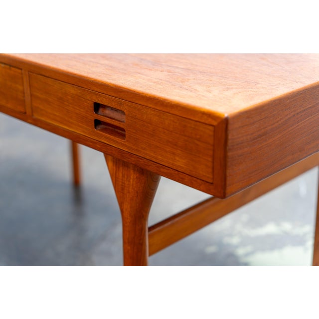Nanna Ditzel Teak Desk by Nanna Ditzel for Søren Willadsen, 1958 For Sale - Image 4 of 16