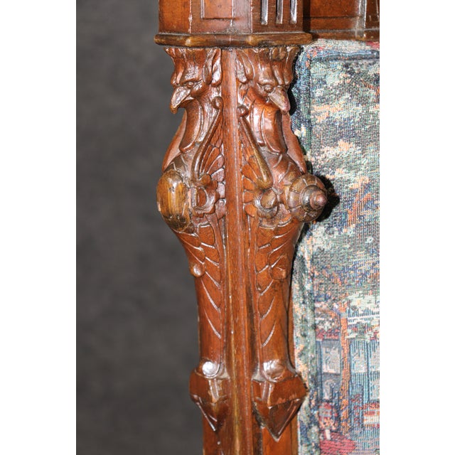 Antique Victorian Allen Brothers Carved Side Chair For Sale - Image 12 of 12