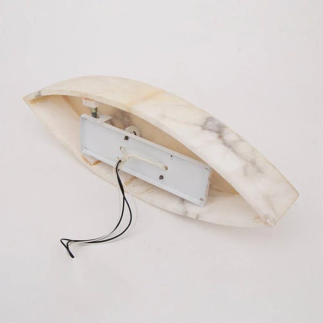 Mid-Century American Alabaster Wall Light, 1970s For Sale - Image 4 of 10